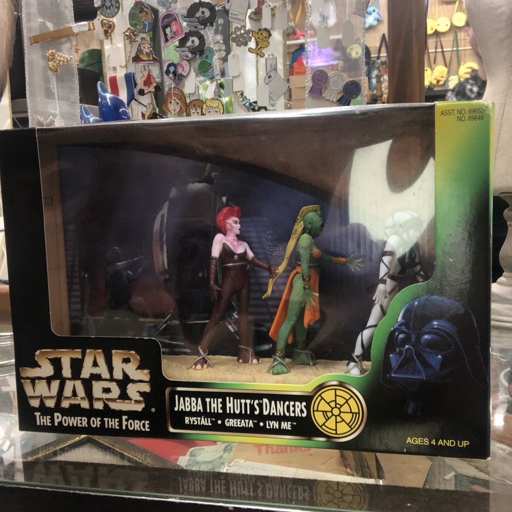 Star wars 1998 Jabba the hutts dancers action figures